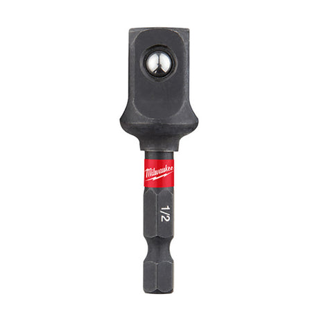 Adaptateur de douille Milwaukee Shockwave, tige hexagonale vers carré 1/2 po
