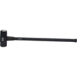 Aurora sledgehammer with steel head and long black fiberglass non-slip handle