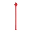 Cintreuse manuelle rouge pour barre d'armature avec embout de poignée, vue complète