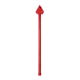Cintreuse manuelle rouge pour barre d'armature avec embout de poignée, vue complète