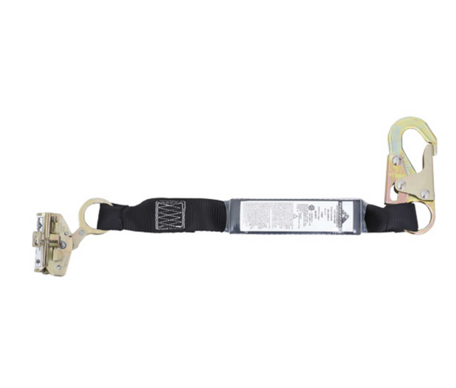 Coulisseau pour câble de vie avec attaches sécurisées, garantissant la protection et la fiabilité en hauteur.