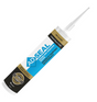 White sealant tube with blue, black, and gold labeling reading Adseal DWS 4580, featuring a long white nozzle tip.