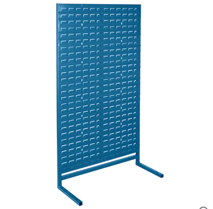 Fixed Container Supports - Single Sided - Support Only, 36" W x 12" D x 61" H 