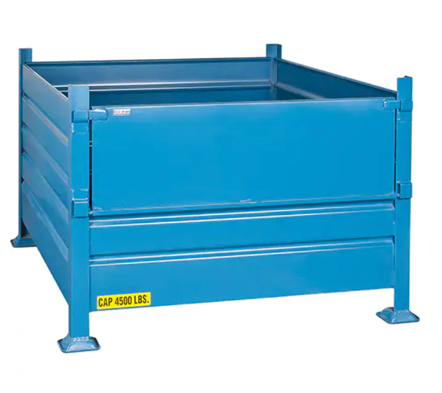 Contenants de vrac empilables, 30" ha x 40,5" la x 48,5" p, Capacité de 4500 lb