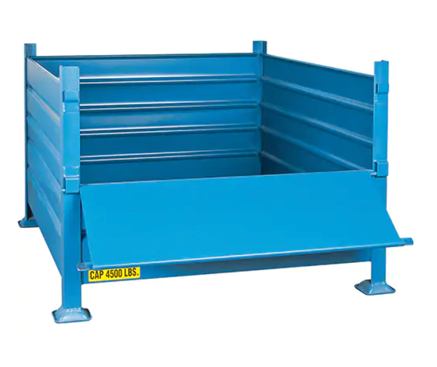 Contenants de vrac empilables, 30" ha x 40,5" la x 48,5" p, Capacité de 4500 lb