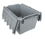 Contenant de distribution en plastique avec dessus basculant, 21,65" x 15,5" x 12,5"