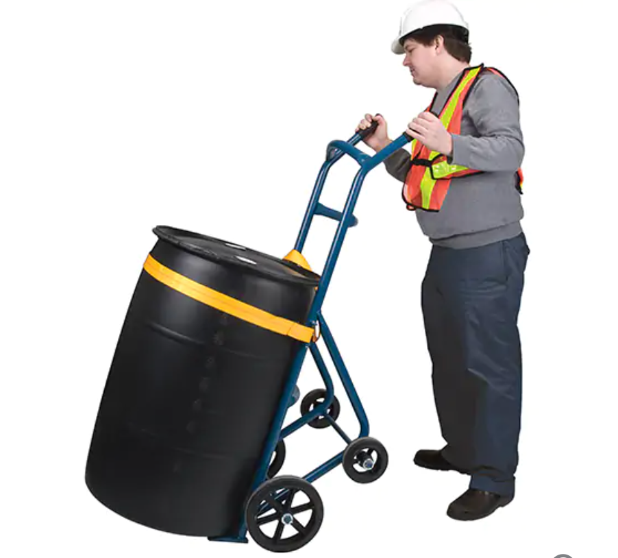 Drum Hand Truck, Steel Construction, 25 - 55 US gal. (20 - 45 imp. gal.) 
