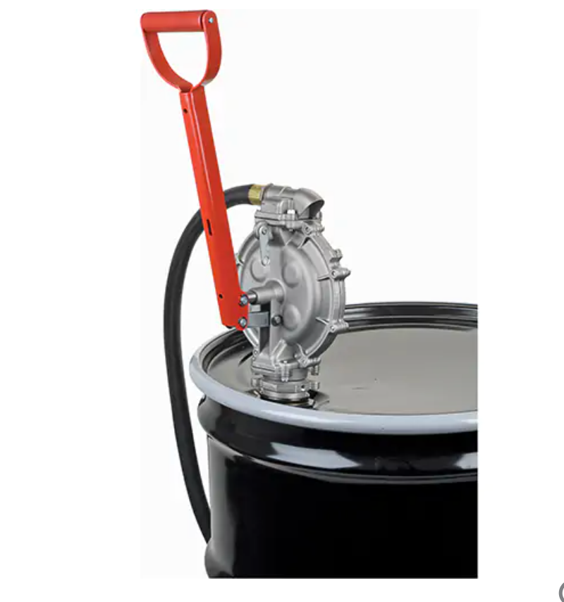 Hand Pump, Aluminum/Steel, 25.5 oz/stroke, For 15-55 gal drums. 