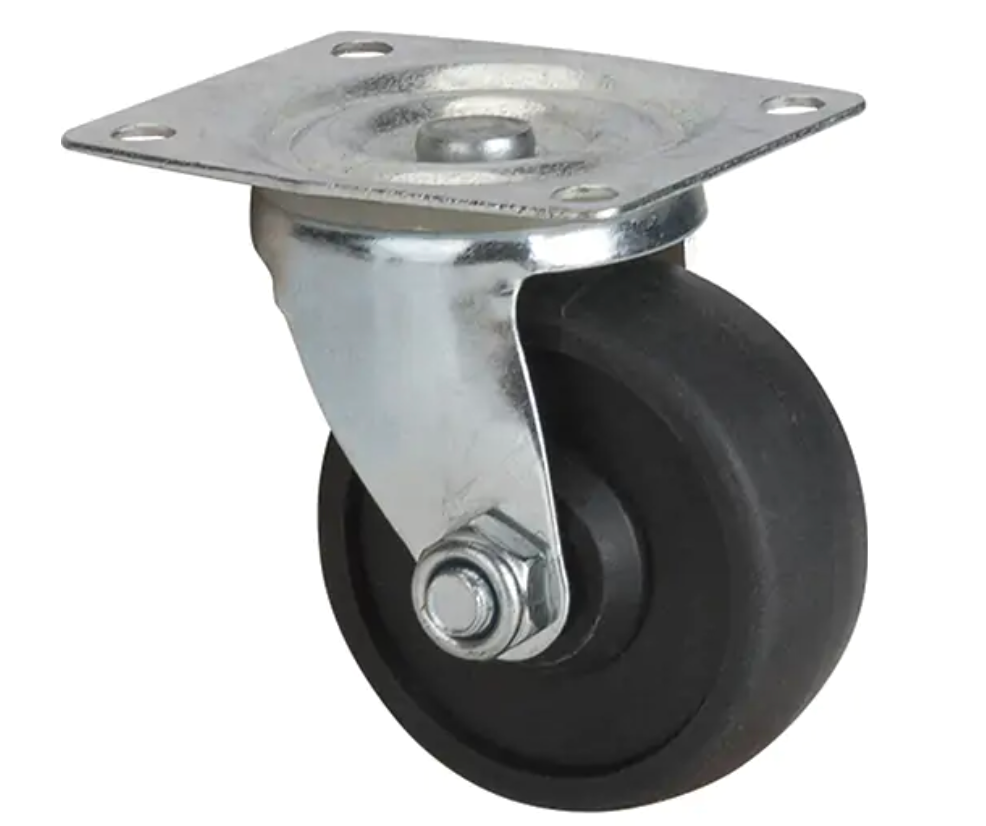 Caster, Swivel, 3" (76 mm), Polyolefin, 250 lb (113 kg) 