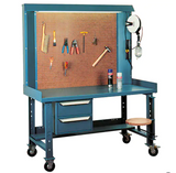 Maxi-Bench Workstation, Steel/Wood Surface, 60" W x 30" D x 76" H 