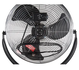 High Velocity Pedestal Fan, Commercial, 3 Speeds, 20" Diameter 