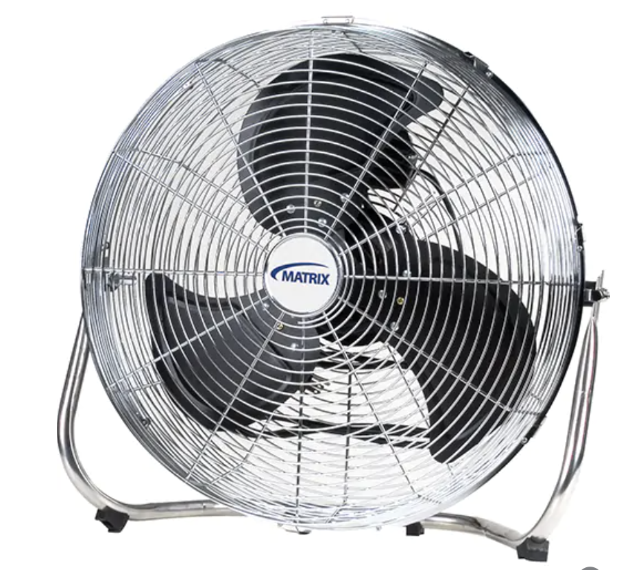 High Velocity Pedestal Fan, 3 Speeds, 18" Diameter 