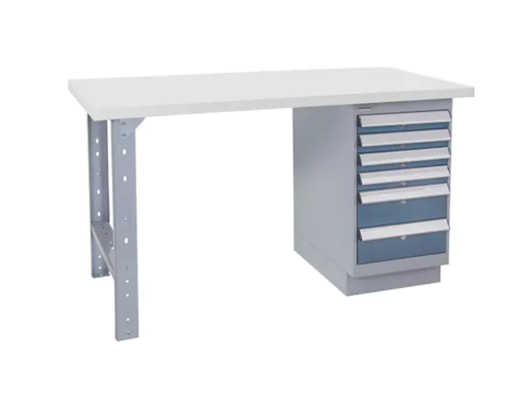 Établi préconçu, 60" la x 30" p x 34" h, Capacité 2500 lb