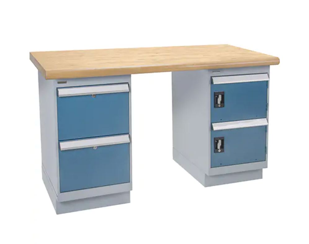 Établi, Porte & tiroirs, Cap 2500 lb, 60" la x 24" p, 34" h