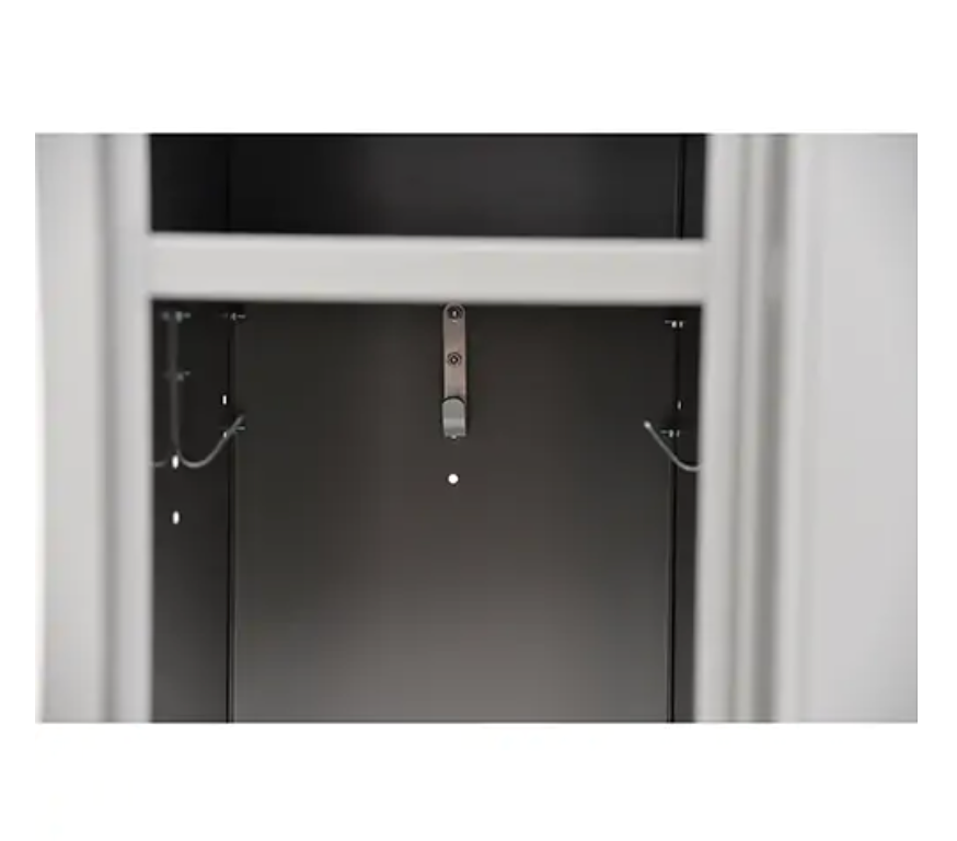 Lockers, Block of 2, 24" x 18" x 72", Steel, Gray, Disassembled