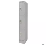 Lockers, 3 levels, Steel, Grey, Disassembled