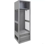 Casier pour équipement, Acier, 24" la x 18" p x 72" h, Gris (Copie)