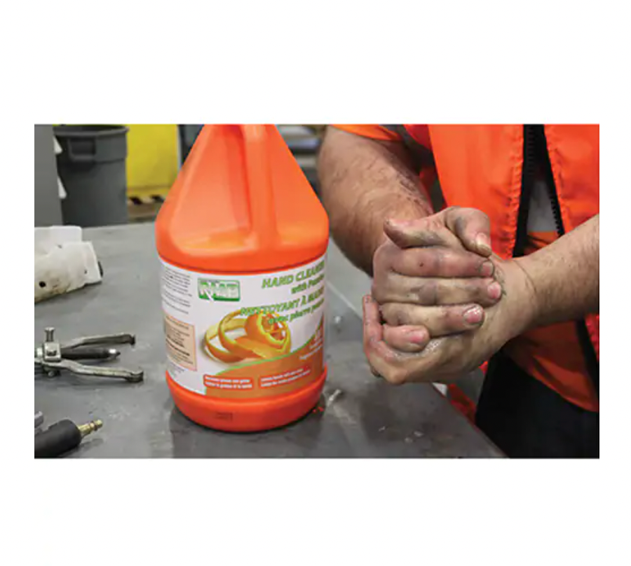 Orange Hand Cleaner, Pumice Stone, 3.6 L, Jug, Orange
