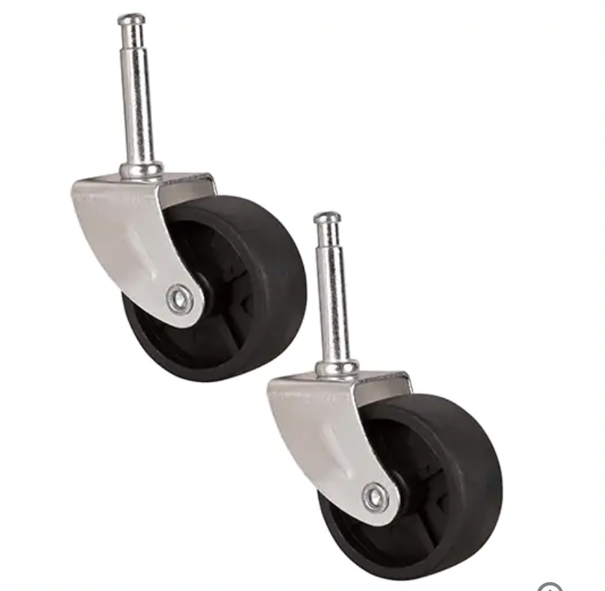 Roulette pour aspirateur industriel en acier inoxydable pour déchets secs/humides