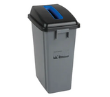 Bac à déchets et de recyclage, Plastique, 16 gal. US