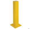 Butoirs robustes, Acier, 24" h x 4" la, Jaune, protection d’équipement avec base pour ancrage au sol.