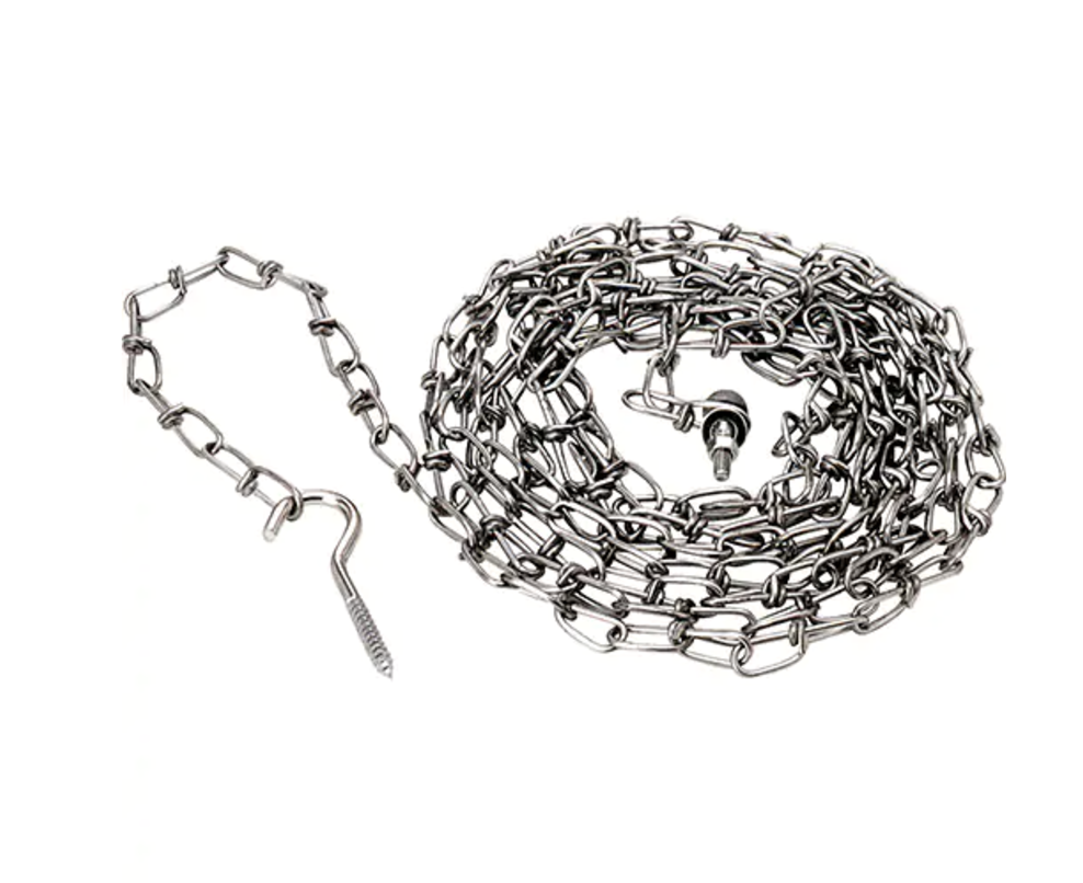 Safety chains for wheel chocks