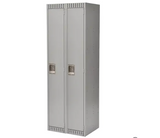 Lockers, Block of 2, 24" x 18" x 72", Steel, Gray, Disassembled