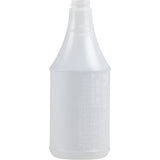 Translucent 24 oz (710 mL) graduated spray bottle with dilution markings