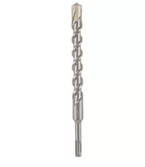 Foret SDS-plus avec pointe en carbure et spirale renforcée, conçu pour le perçage rapide et précis dans le béton, la maçonnerie et la pierre.