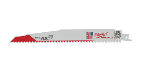 XPRS - Lame à scie alternative 9″ pour bois avec clous