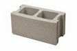 Bloc de béton gris standard à deux alvéoles
