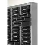 Casiers pour pièces KPC-300, Acier galvanisé, 60 tiroirs, 21-3/10" x 10-2/5" x 36-9/10", Gris - CA890