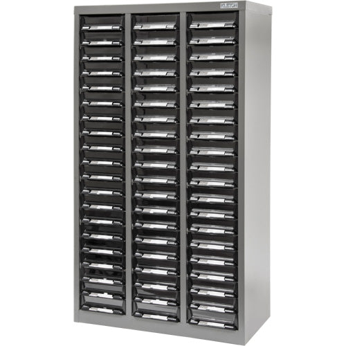 Casiers pour pièces KPC-300, Acier galvanisé, 60 tiroirs, 21-3/10" x 10-2/5" x 36-9/10", Gris - CA890