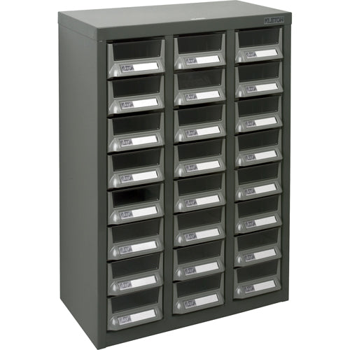 Casiers pour pièces KPC-400, Acier galvanisé, 24 tiroirs, 17-3/10" x 8-7/10" x 25-3/5", Gris - CA891