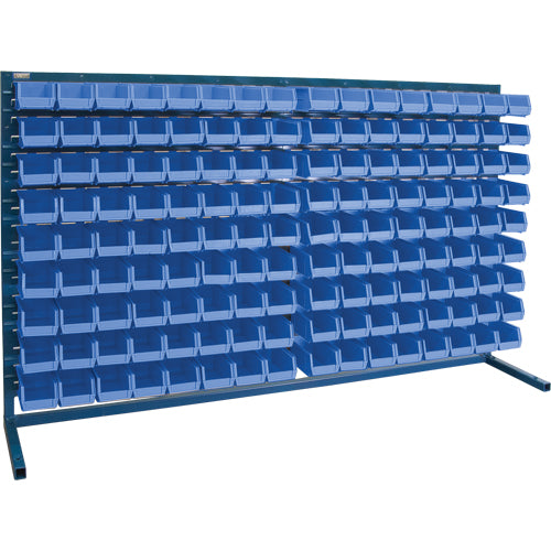 Rayonnage à persienne avec bacs, 144 bacs, 72" la x 15" p x 40" h - CB172