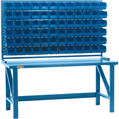 Rayonnage à persienne avec bacs, 36 bacs, 72" la x 15" p x 40" h - CB184