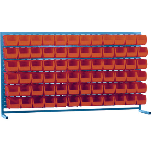Rayonnage à persienne avec bacs, 72 bacs, 72" la x 15" p x 40" h - CB176