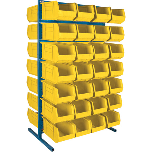 Support stationnaire deux côtés pour bacs, 36" la x 24" p x 61" h, 56 bacs - CB372