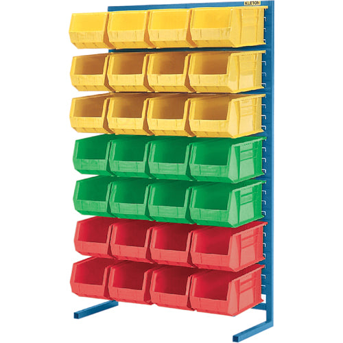 Supports fixes pour contenants - À un coté - Support seulement, 36" la x 12" p x 61" h - CB373