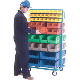 Supports mobiles pour contenants - À deux côtés, 0 bacs, 36" la x 24" p x 67-1/2" h - CB649