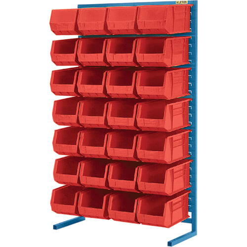 Support stationnaire pour bacs à un côté, 36" la x 12" p x 61" h, 28 bacs - CB655
