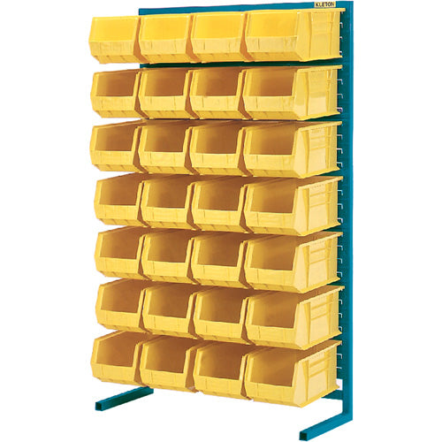 Support stationnaire pour bacs à un côté, 36" la x 12" p x 61" h, 28 bacs - CB656