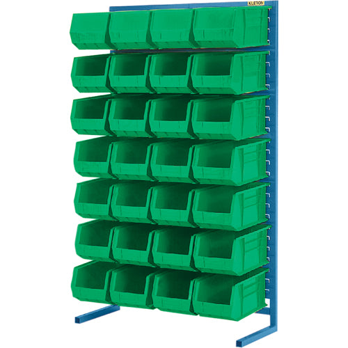 Support stationnaire pour bacs à un côté, 36" la x 12" p x 61" h, 28 bacs - CB685