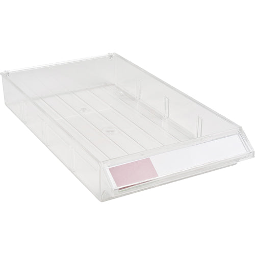 Tiroir de rechange pour armoires de pièces KPC-300, Plastique, 5-3/8" la x 9-13/16" p, 1-3/5" h, Transparent - CB984