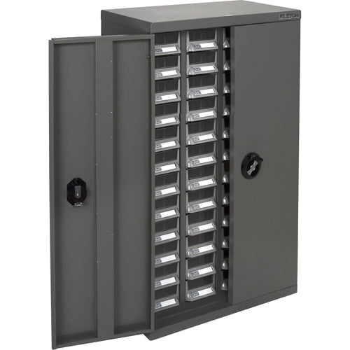 Casiers pour pièces KPC-400, Acier galvanisé, 48 tiroirs, 22-3/5" x 10-4/5" x 36-9/10", Gris - CD440