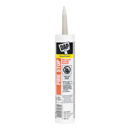 DAP Fire Stop fire-rated silicone sealant cartridge, 300 mL