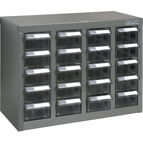 Casiers pour pièces KPC-600, Acier, 20 tiroirs, 18-1/3" x 8-2/3" x 13-3/4", Gris - CF312