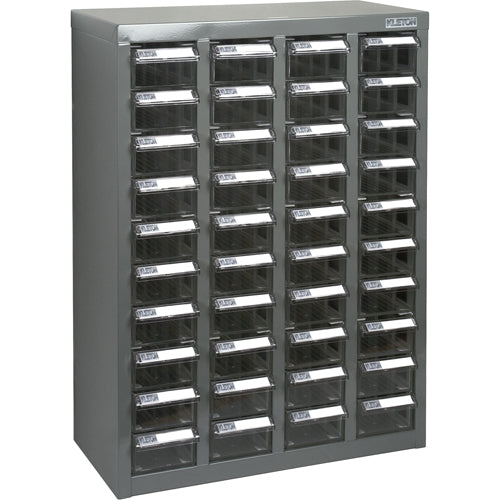 Casiers pour pièces KPC-600, Acier galvanisé, 40 tiroirs, 18-3/10" x 8-7/10" x 25-3/10", Gris - CF314