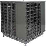 Casiers pour pièces KPC-600, Acier galvanisé, 40 tiroirs, 18-3/10" x 8-7/10" x 25-3/10", Gris - CF314