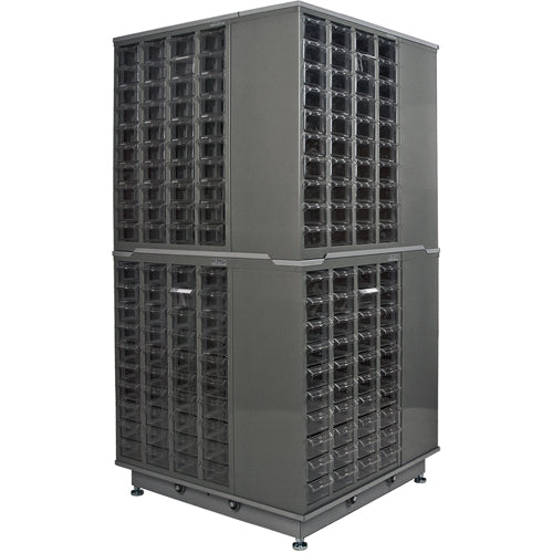 Casiers pour pièces KPC-600, Acier galvanisé, 40 tiroirs, 18-3/10" x 8-7/10" x 25-3/10", Gris - CF314